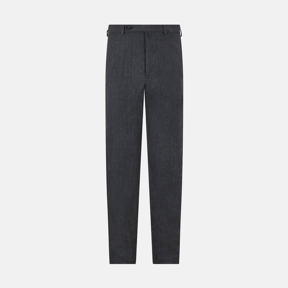 Ash Linen Herringbone Edmund Trousers