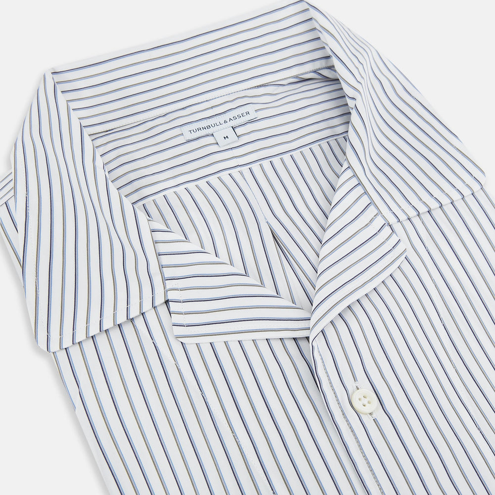 Brown Multi Stripe Quarzo Nightshirt