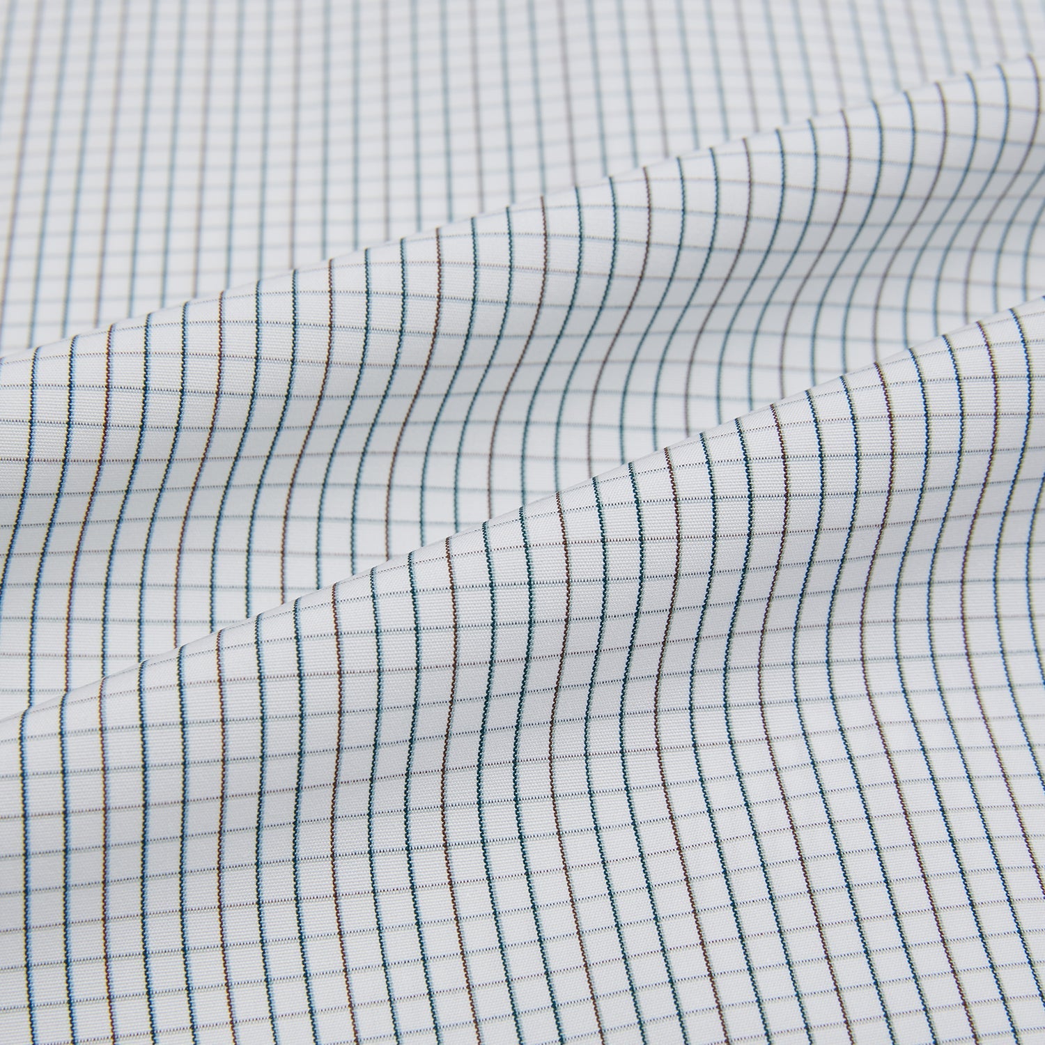 Forest Melange and Red Graph Check Mayfair Shirt