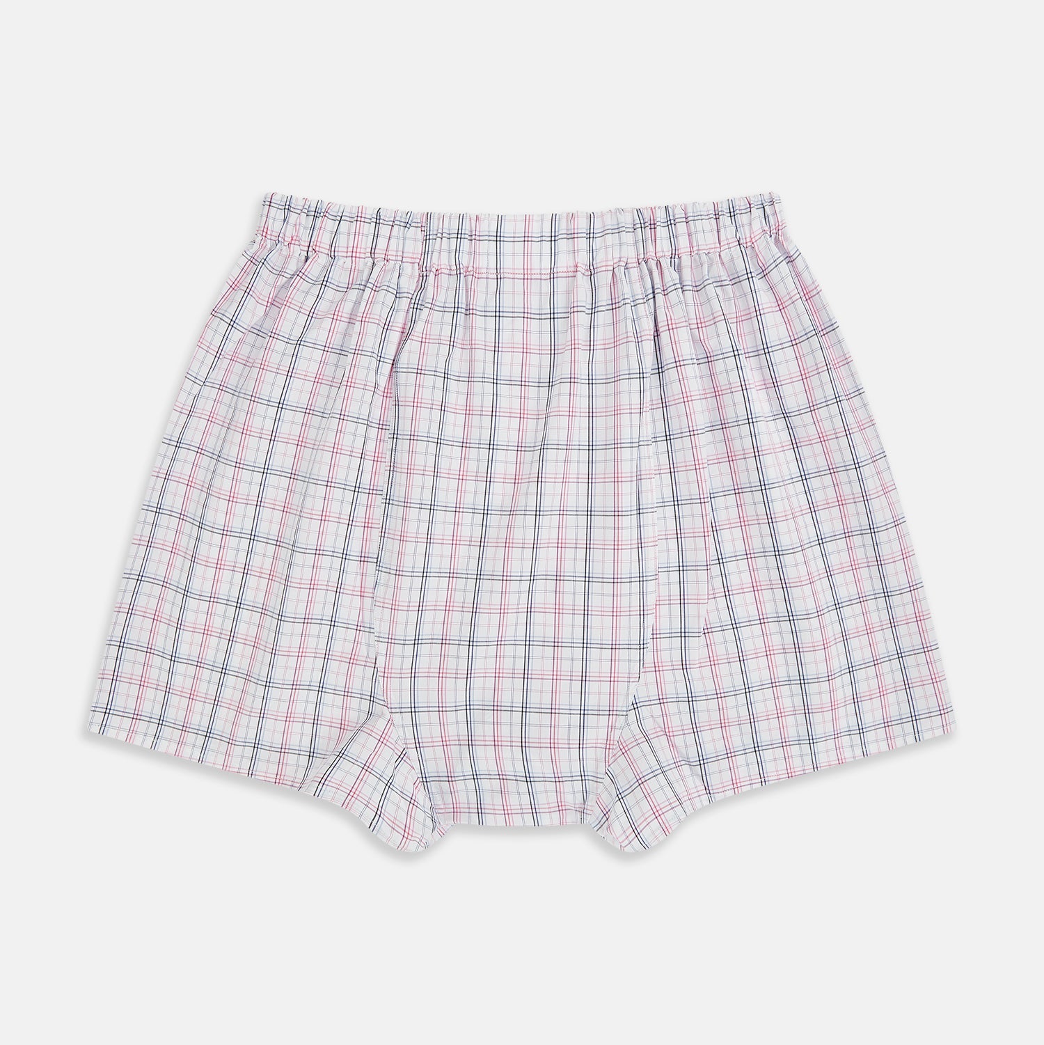 Pink Multi Graph Check Godfrey Boxer Shorts