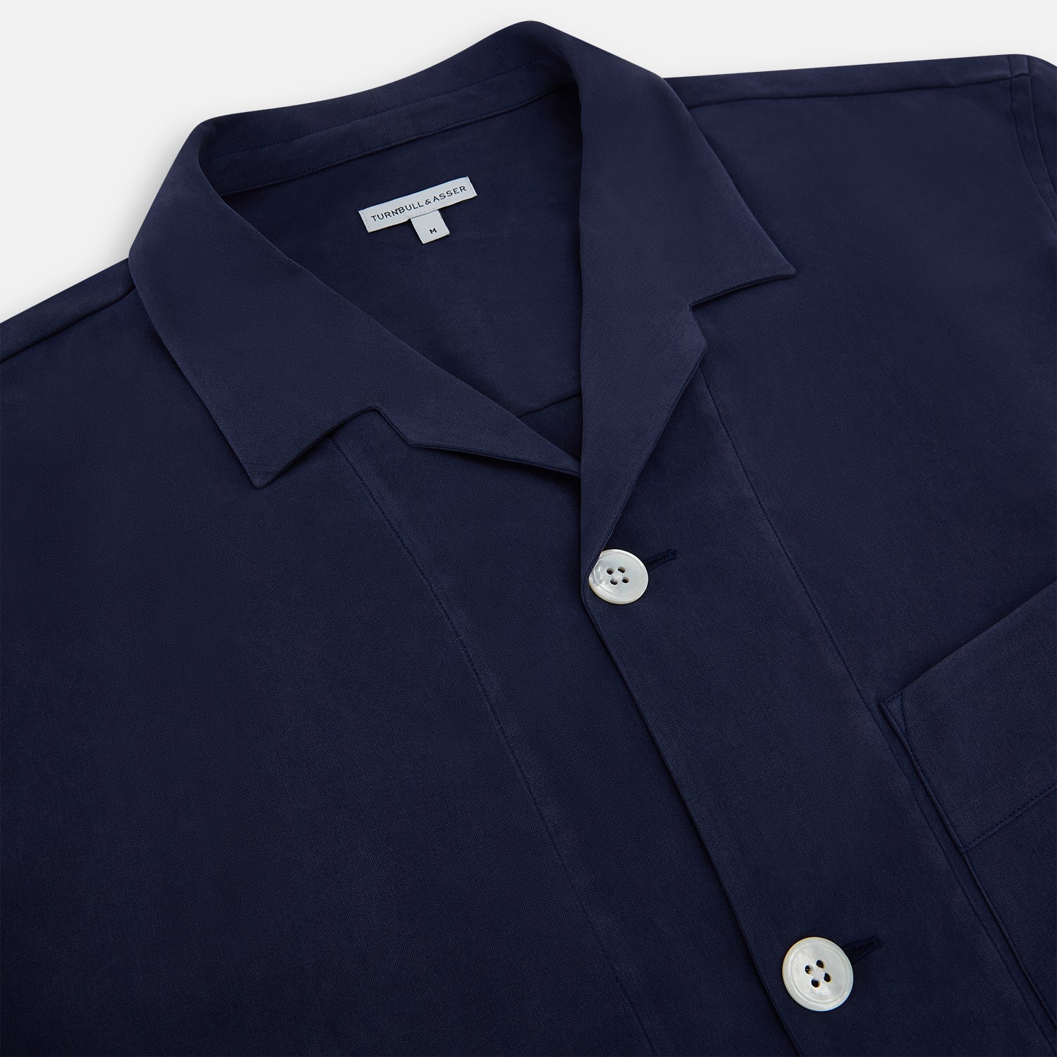 Navy Silk Pyjama Set