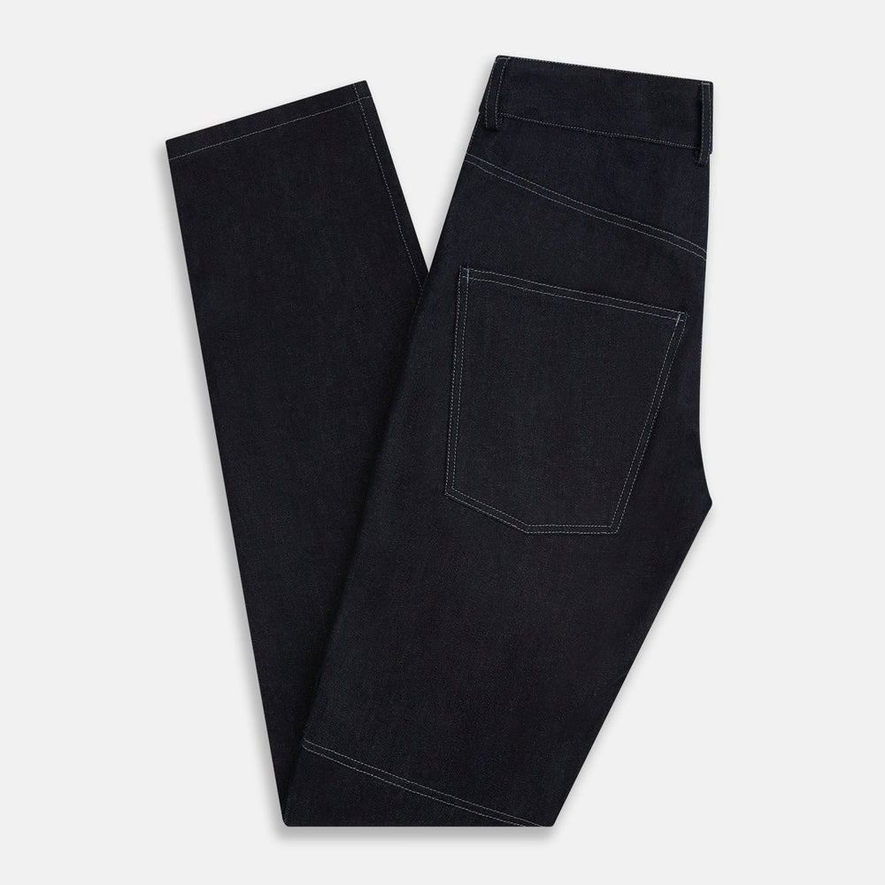 Navy Denim Trousers