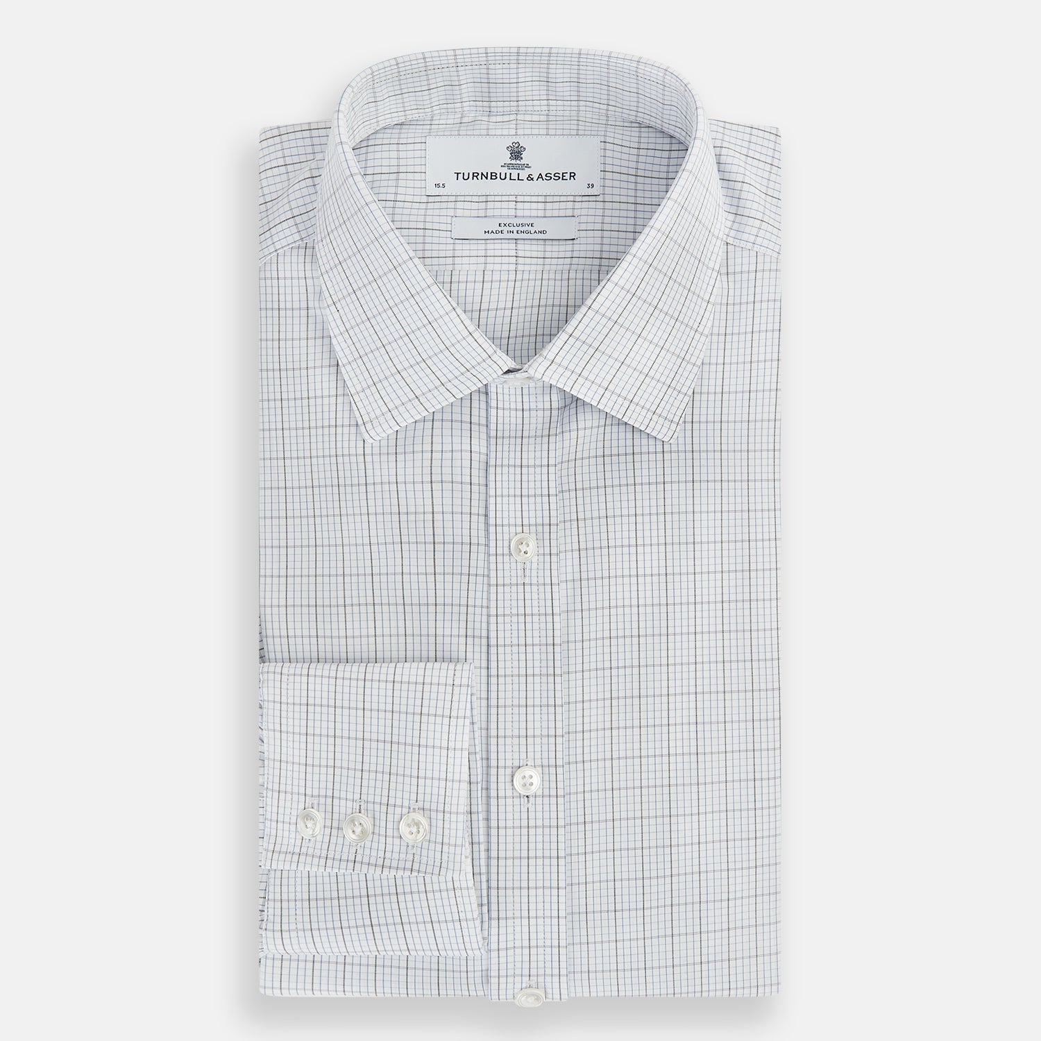 Navy and Blue Multi Grid Check Mayfair Shirt