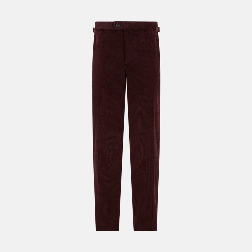 Burgundy Corduroy Henry Trousers