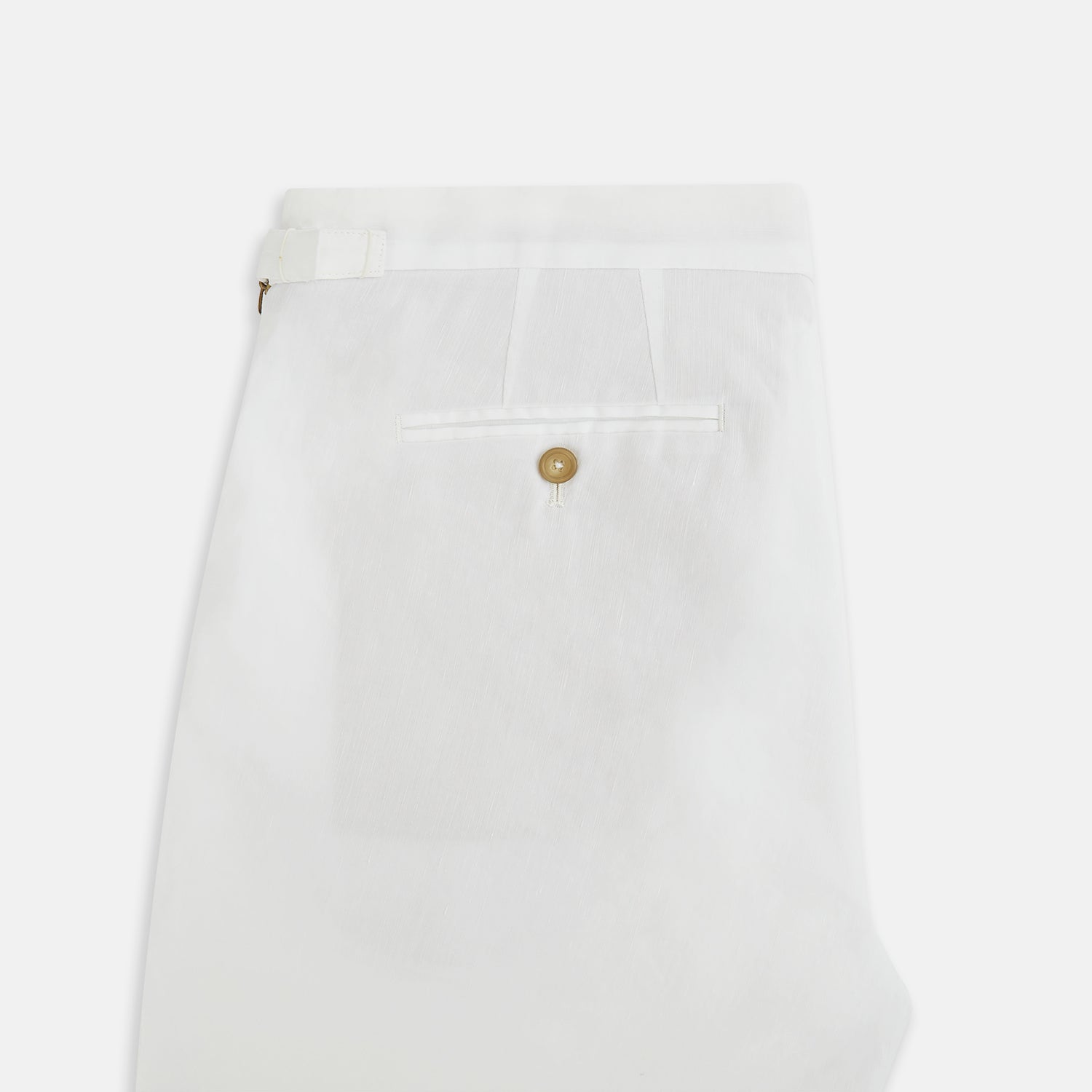 White Linen Henry Trousers