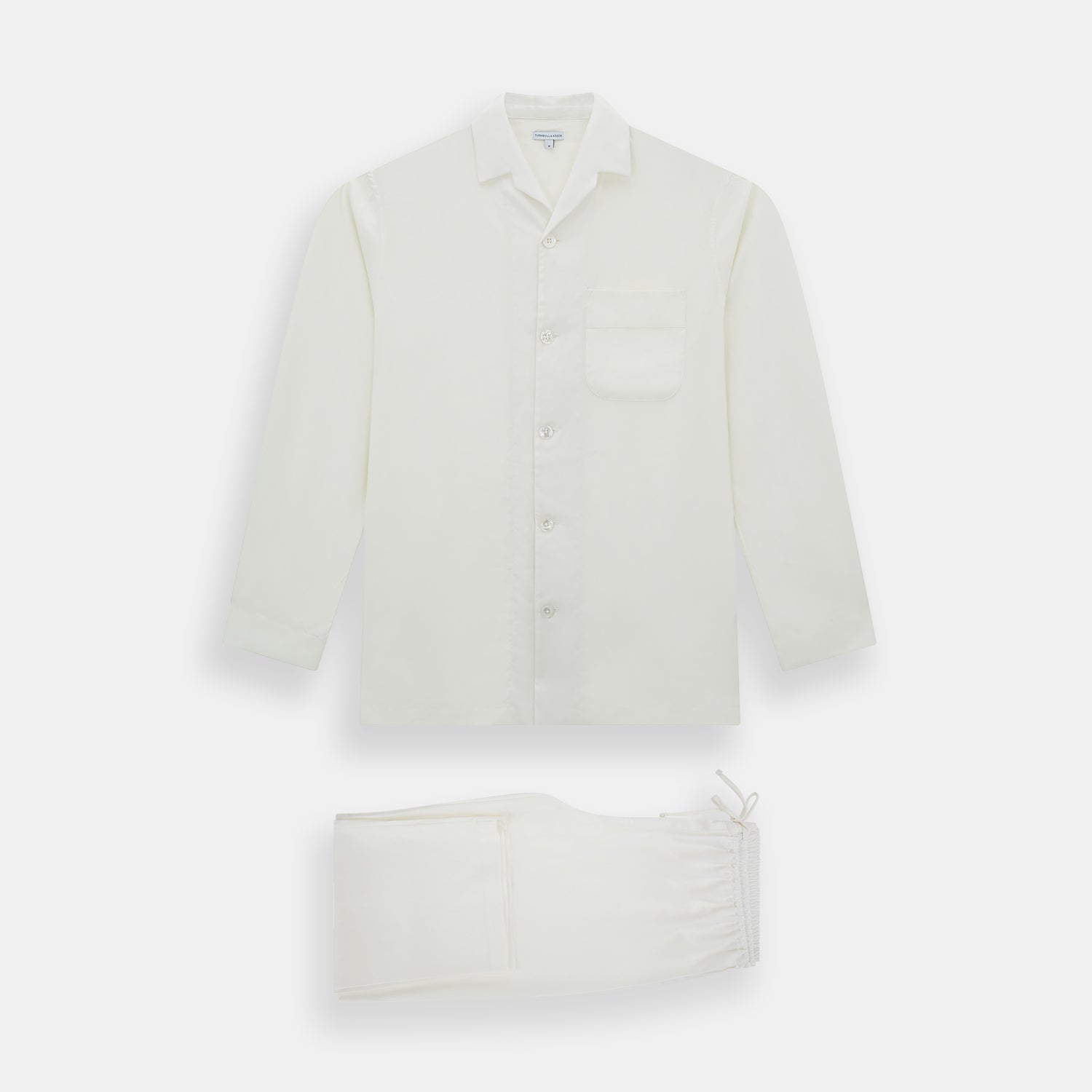 Cream Silk Pyjama Set