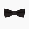Black Batwing Satin Bow Tie