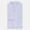 Pale Blue Hairline Stripe Pyjama Shirt