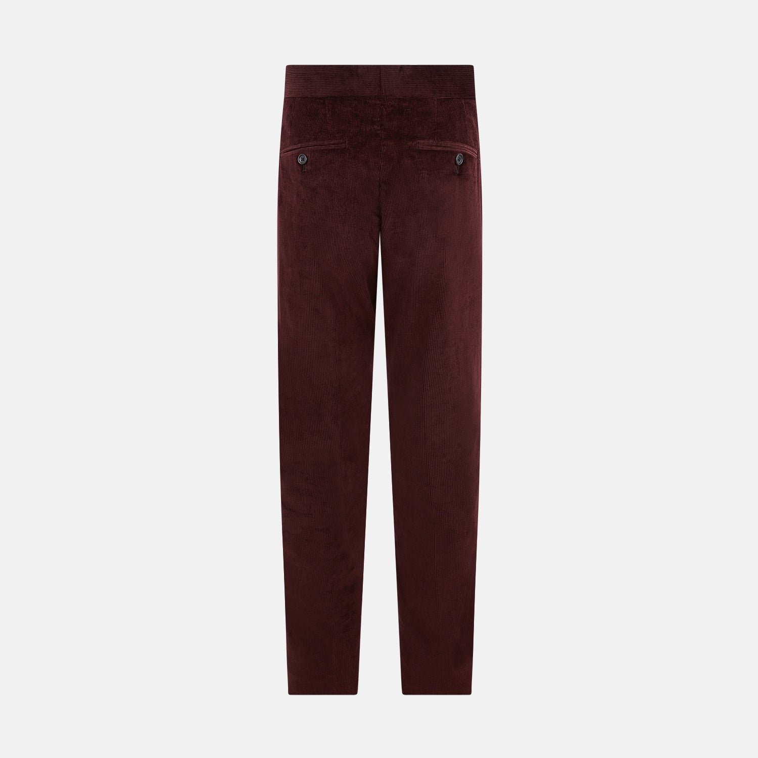 Burgundy Corduroy Henry Trousers