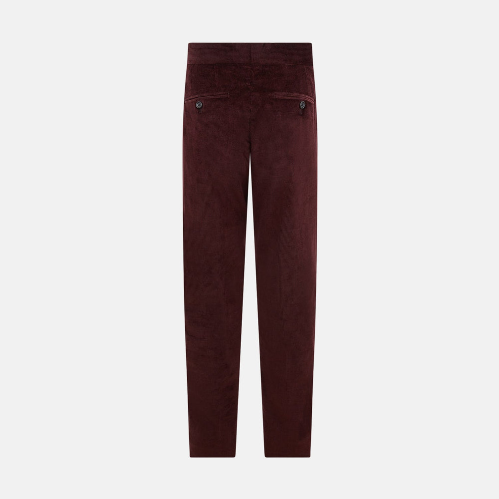 Burgundy Corduroy Henry Trousers