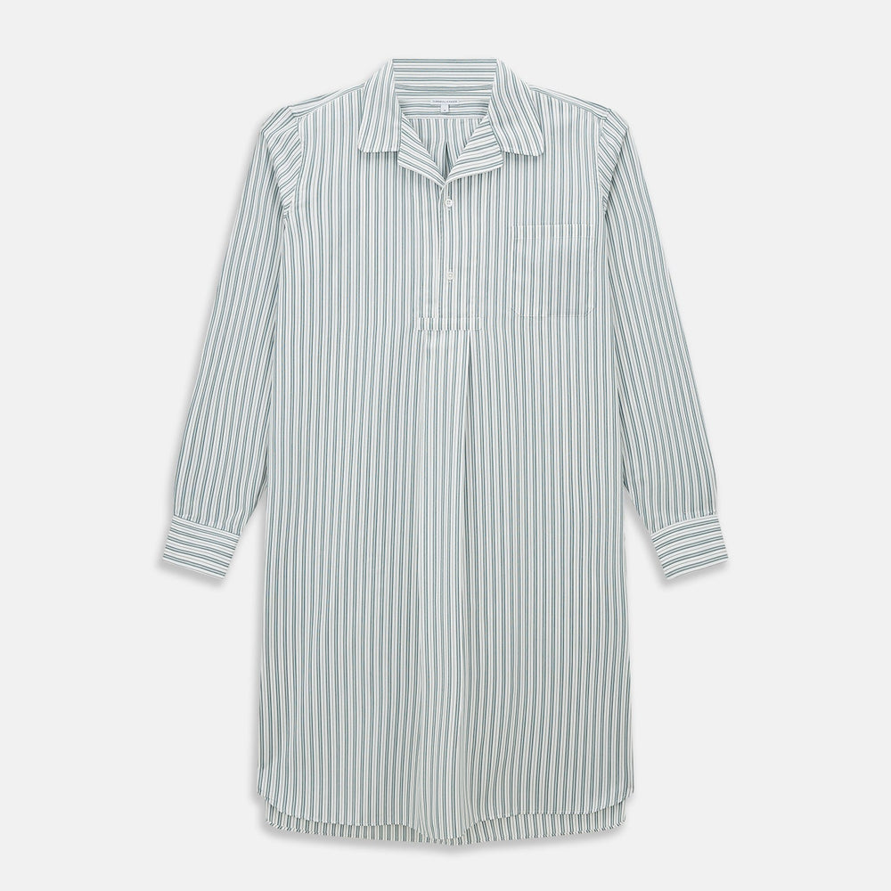 Green Double Stripe Quarzo Nightshirt