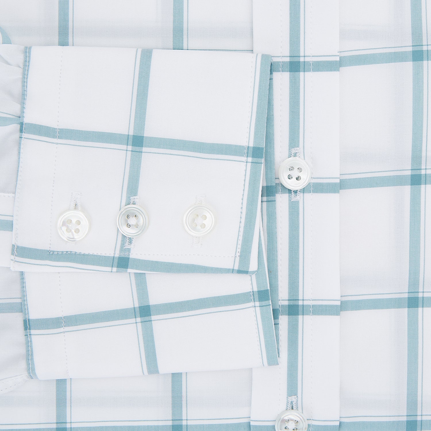 Sage Grid Check Mayfair Shirt