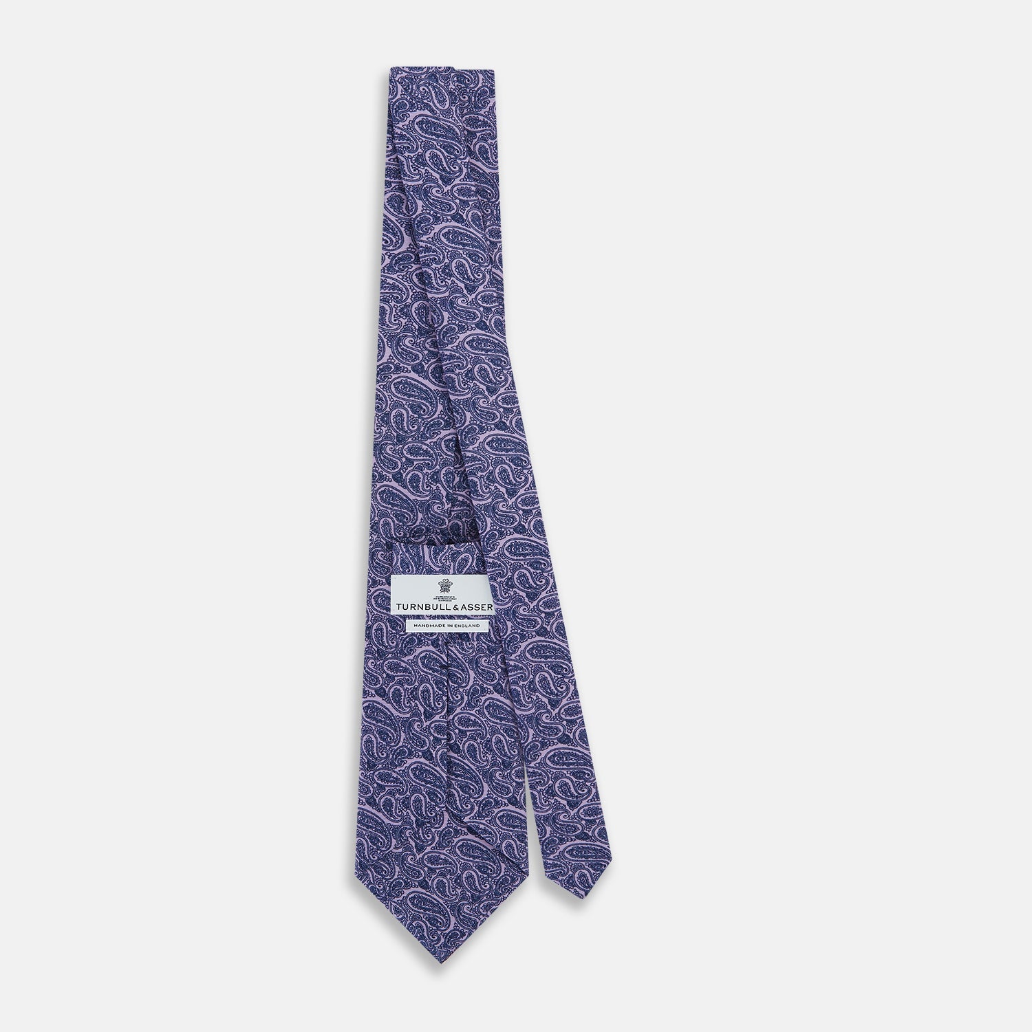 Lilac Paisley Silk Tie