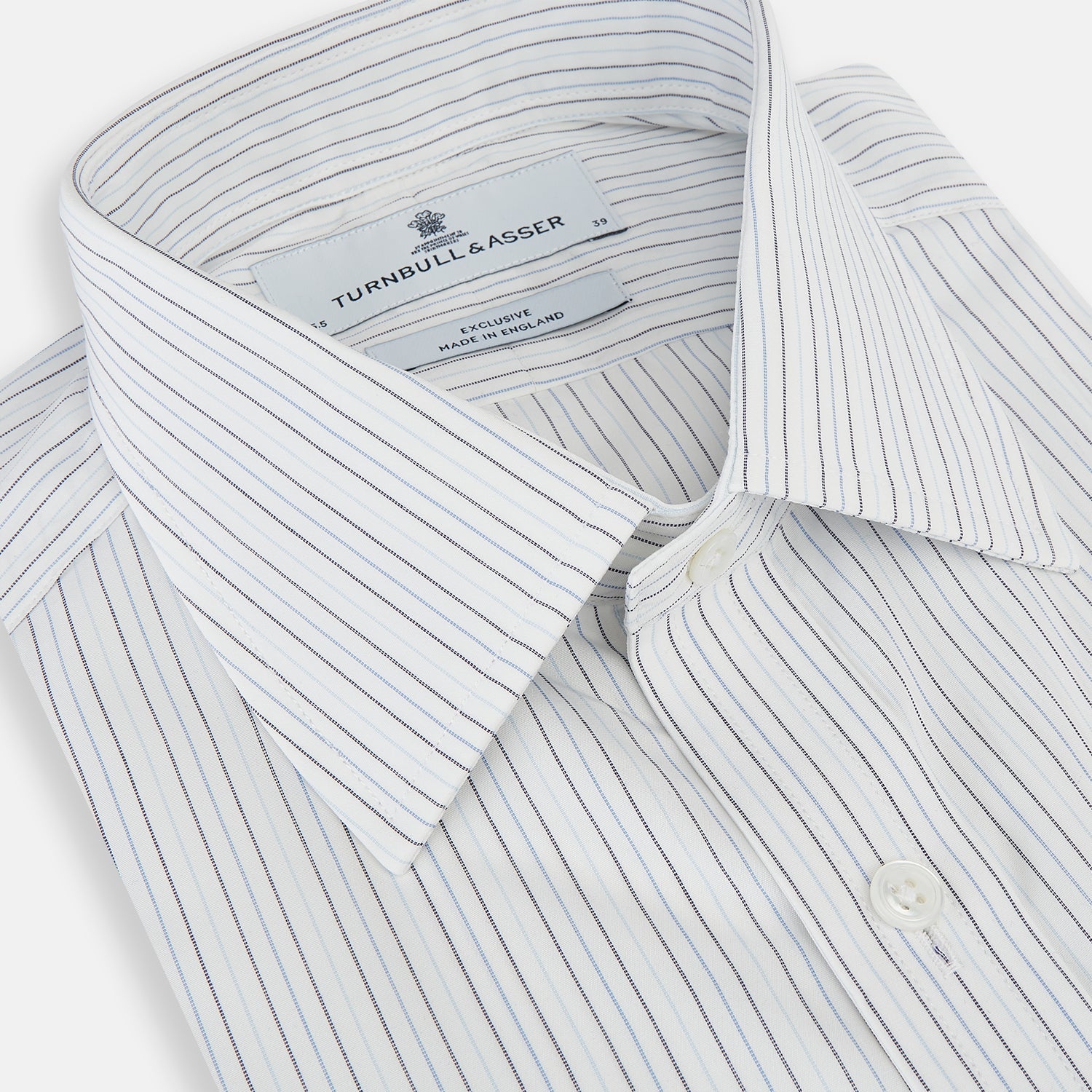 Blue Multi-Tone Double Pinstripe Mayfair Shirt