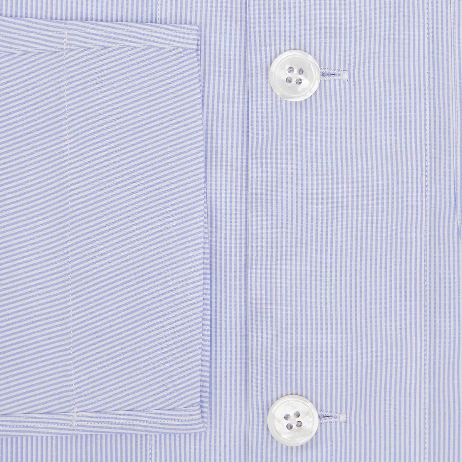 Pale Blue Hairline Stripe Pyjama Shirt