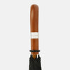 Black Traveller Umbrella with Malacca Crook Handle