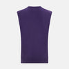 Purple Cashmere V-Neck Vest