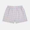 Pink Multi Graph Check Godfrey Boxer Shorts