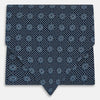 Navy Medallion Silk Cravat