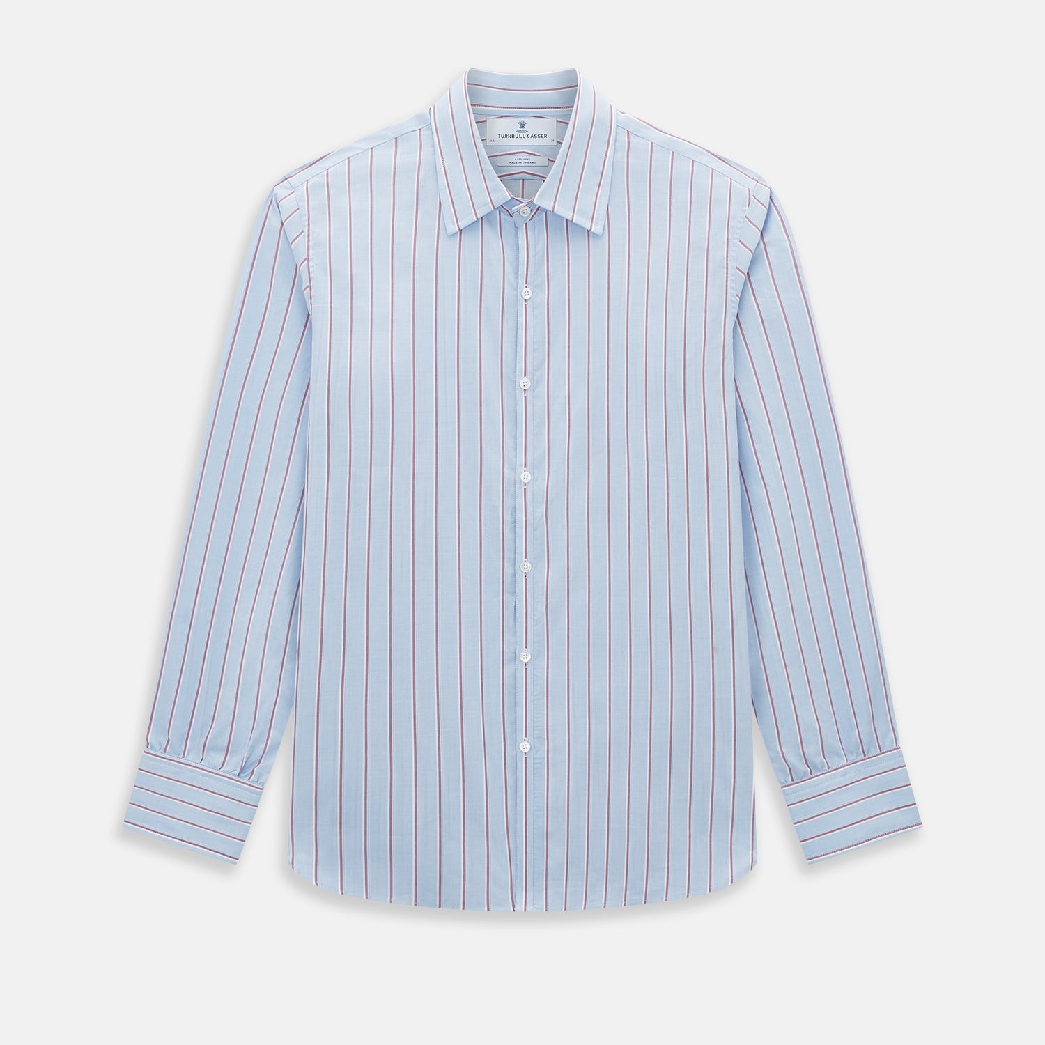 Blue and Burgundy Multi-Stripe Westminster Shirt