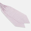 Lilac Flower Patterned Silk Cravat