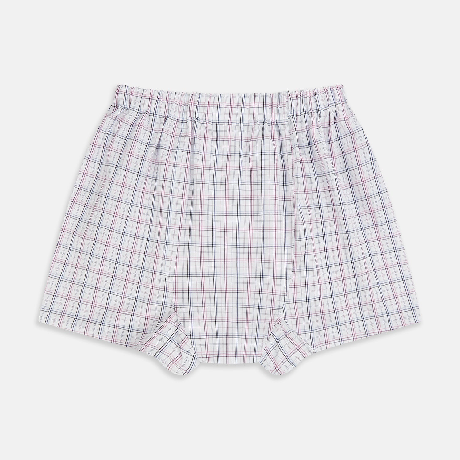 Purple and Orange Multi Graph Check Godfrey Boxer Shorts