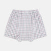 Purple and Orange Multi Graph Check Godfrey Boxer Shorts