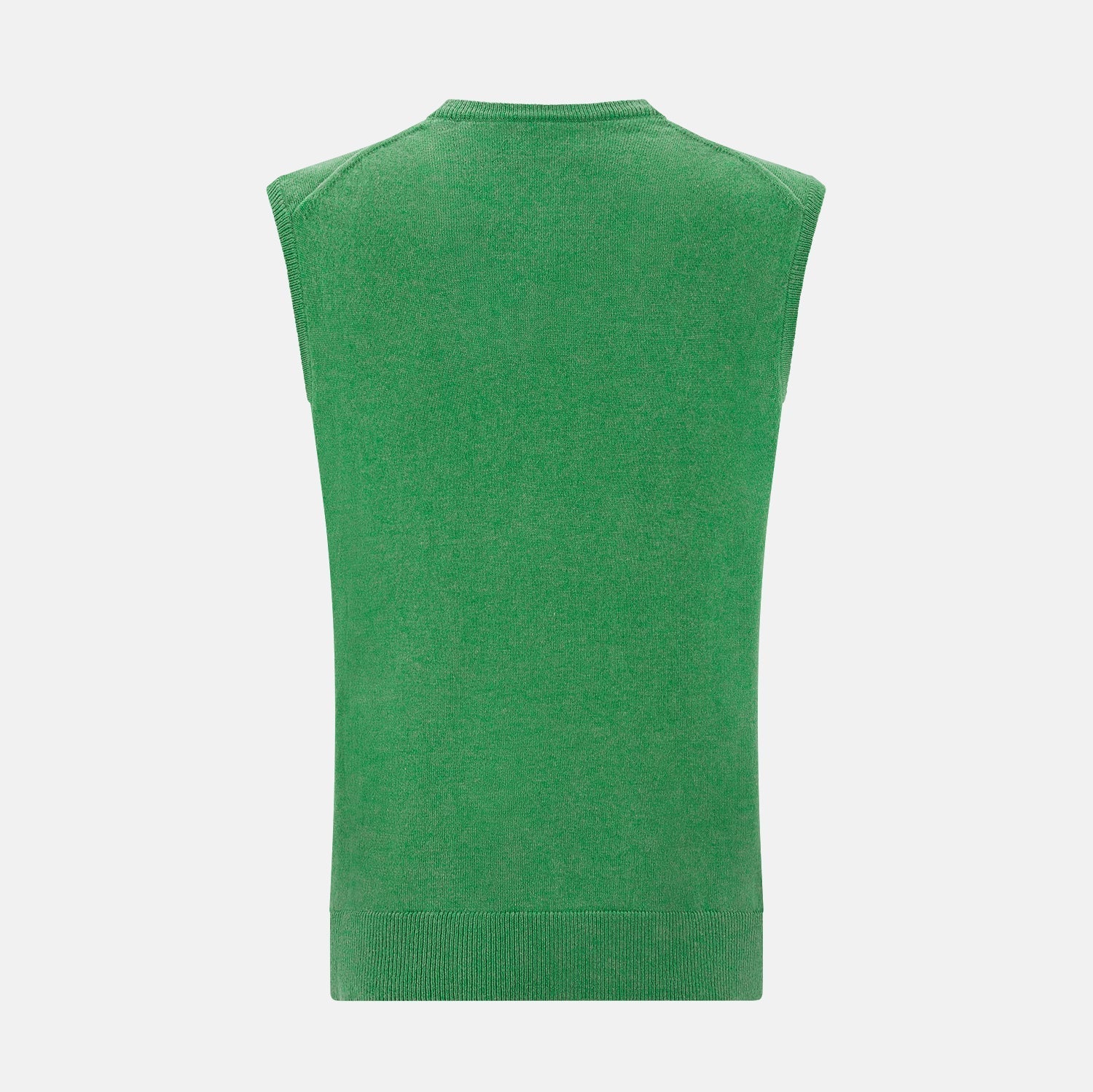 Fern Green Cashmere V-Neck Vest
