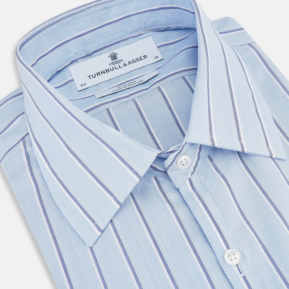 Blue and Navy Multi-Stripe Westminster Shirt