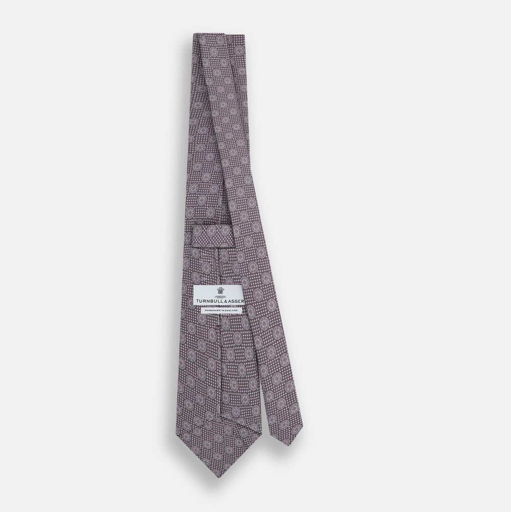 Ash Medallion Silk Tie