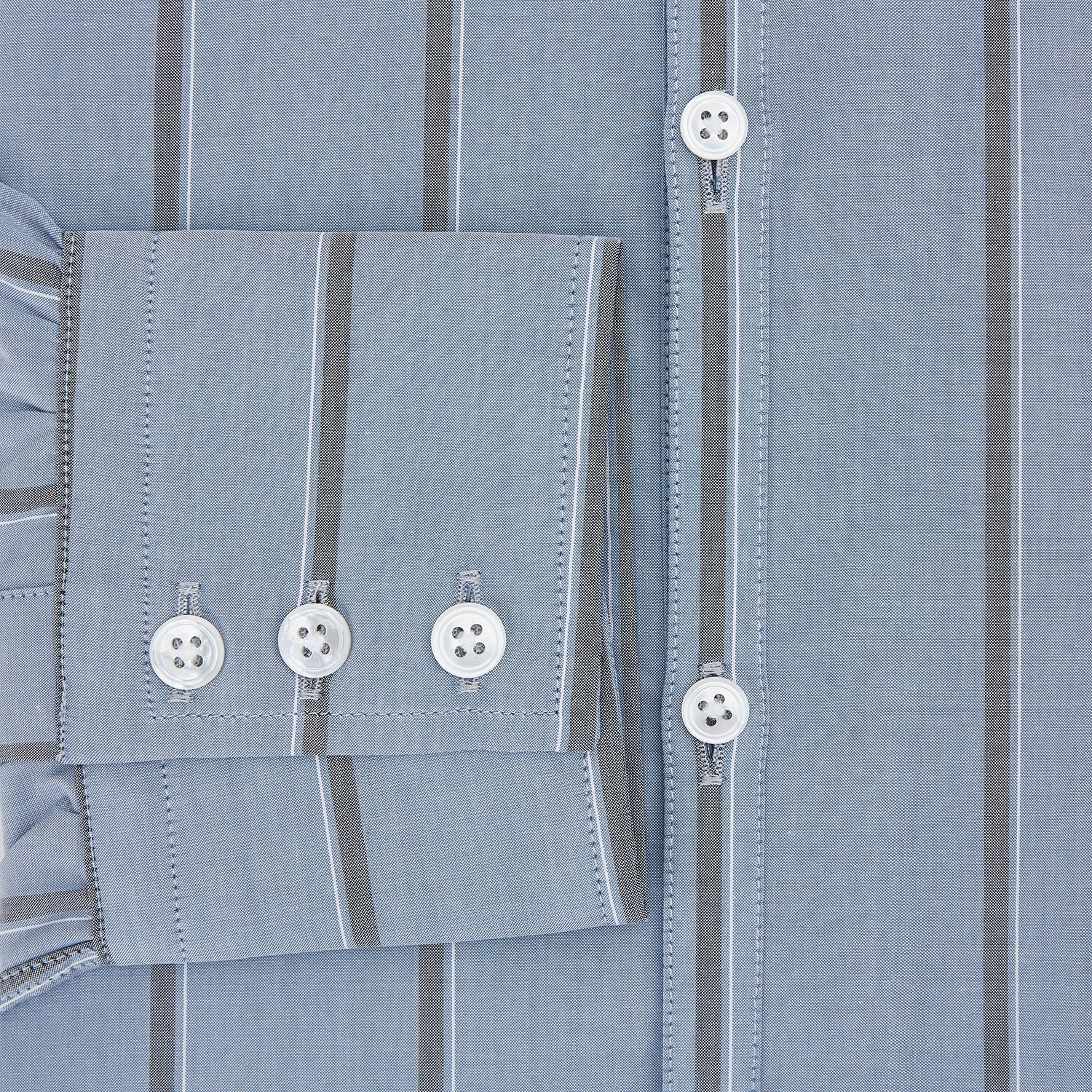 Steel Blue Track Stripe Westminster Shirt