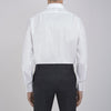 White Herringbone Superfine Cotton Shirt with T&A Collar and 3-Button Cuffs