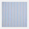Hand Rolled Blue Multi Track Stripe Handkerchief
