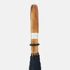 Navy Umbrella with Maple Crook Handle