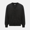 Dark Grey Melange Cashmere Cardigan