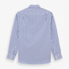 Tailored Fit Blue and White Candy Stripe Shirt with Kent Collar and 3-Button Cuffs