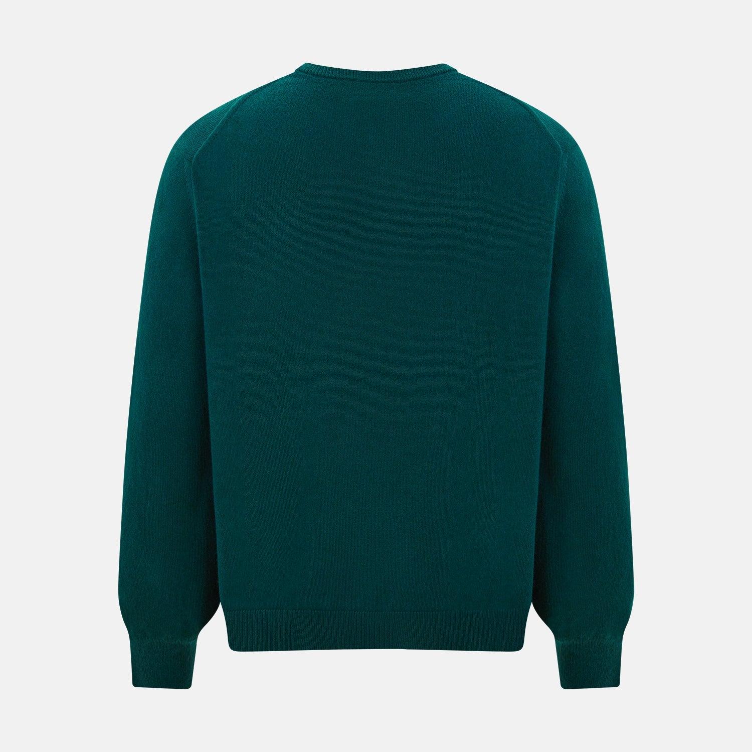 Moss Green Cashmere Round Neck Jumper