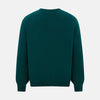 Moss Green Cashmere Round Neck Jumper