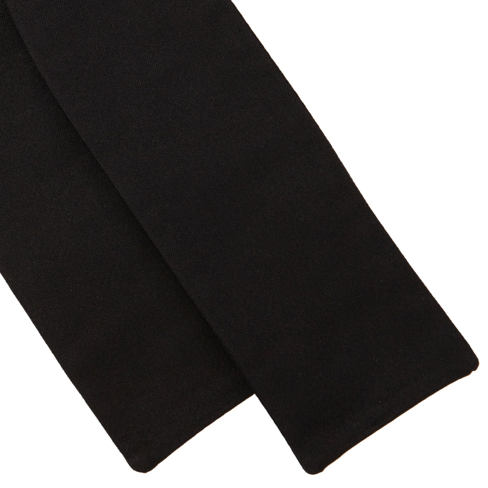 Black Batwing Satin Bow Tie