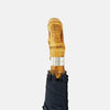 Navy Telescopic Umbrella with Whangee Crook Handle