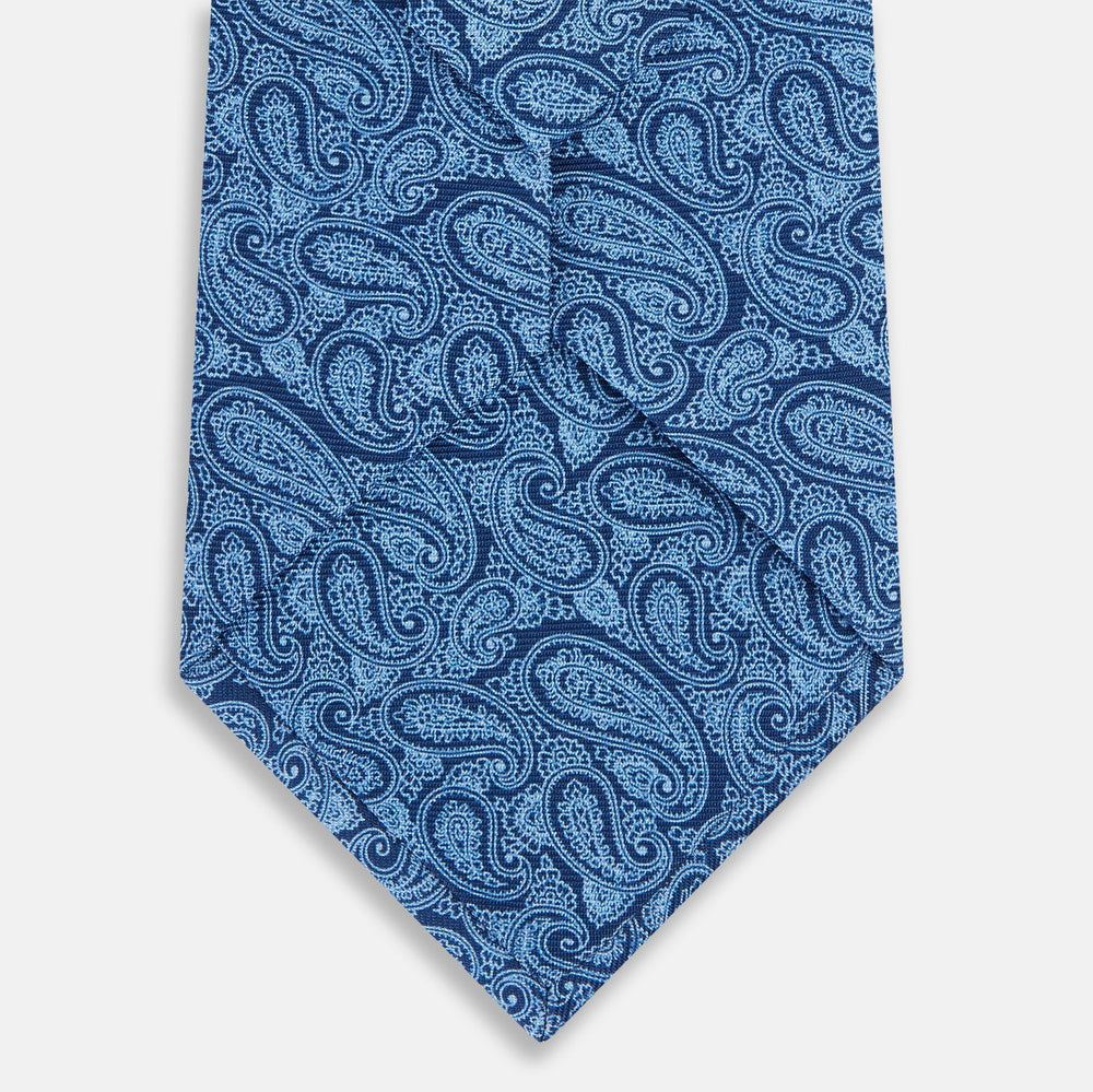 Azzurro Paisley Silk Tie