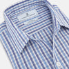 Blue and Navy Multi Check Piccadilly Shirt