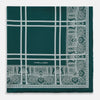 Forest Green Paisley Bandana Patterned Silk Pocket Square