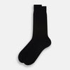 Black Cotton Mid-Length Socks
