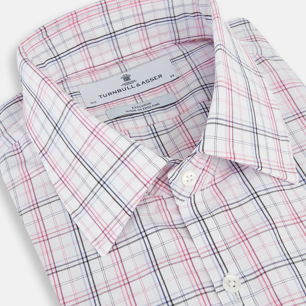 Purple and Blue Multi Check Westminster Shirt
