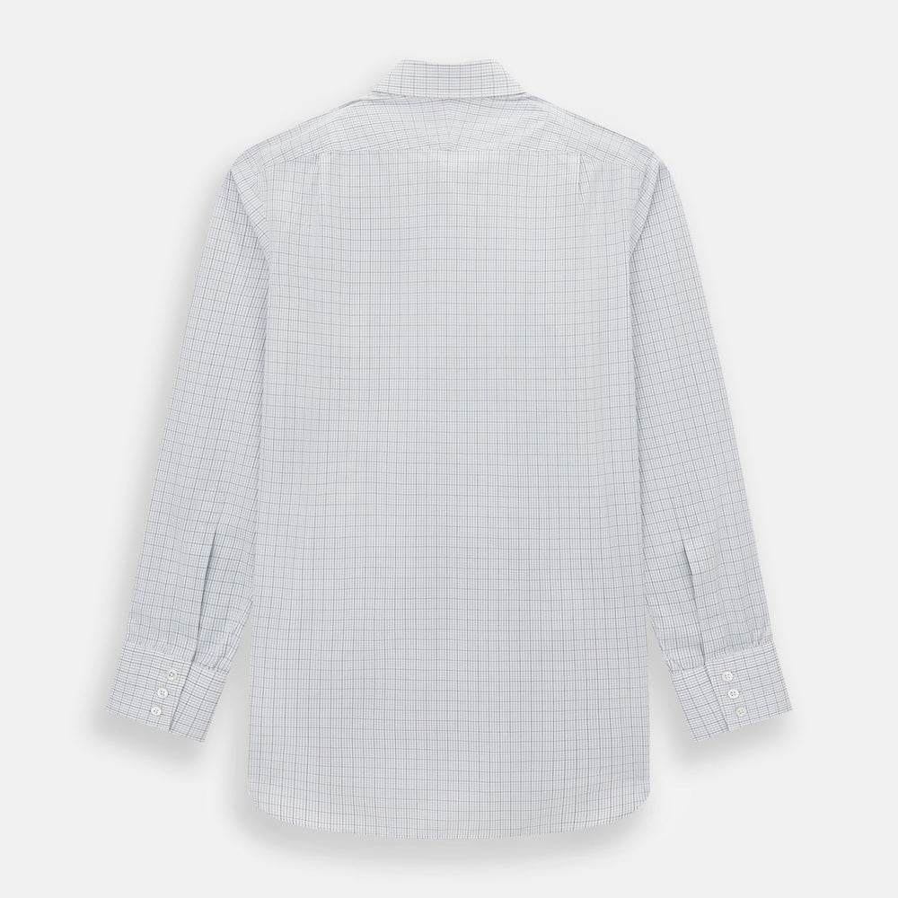 Navy and Blue Multi Grid Check Mayfair Shirt