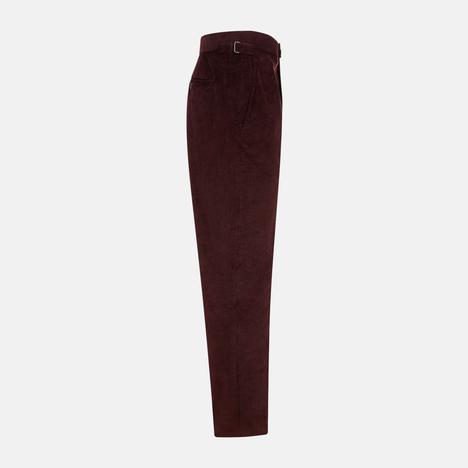 Burgundy Corduroy Henry Trousers