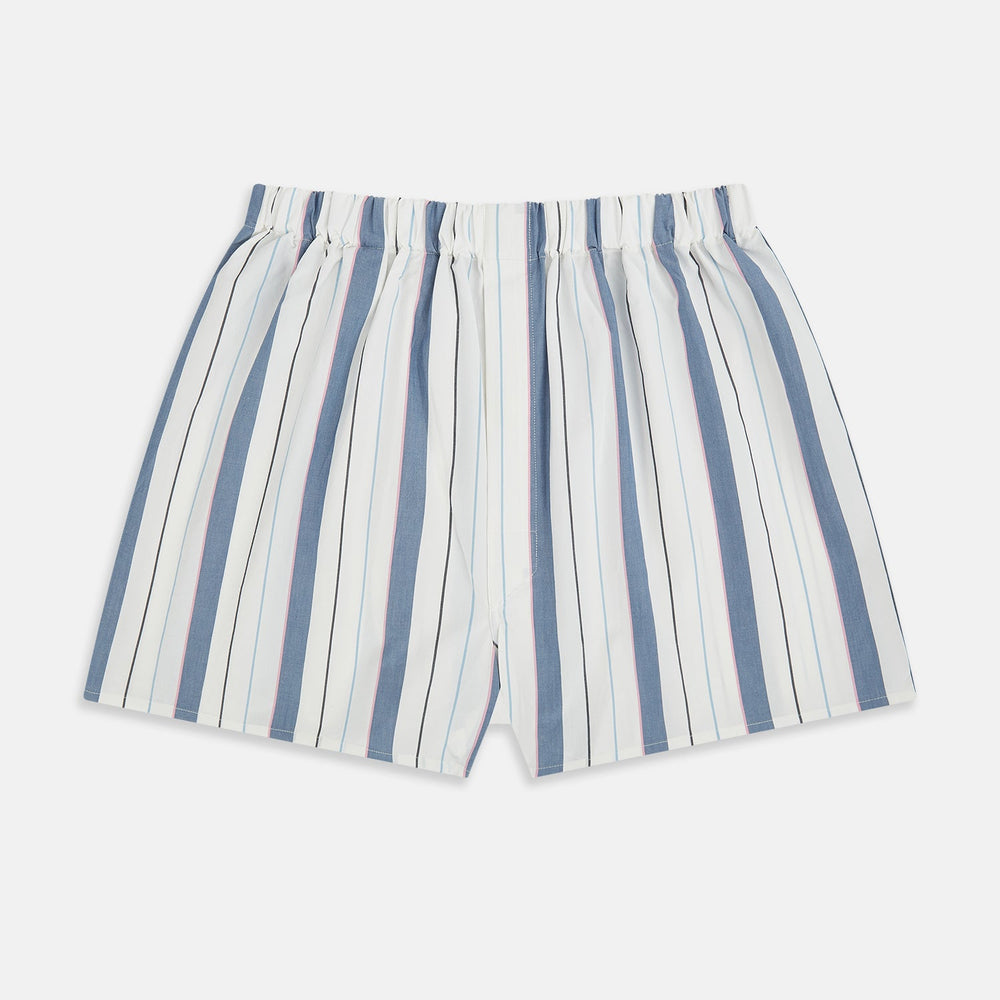 Blue Blazer Stripe Godfrey Boxer Shorts