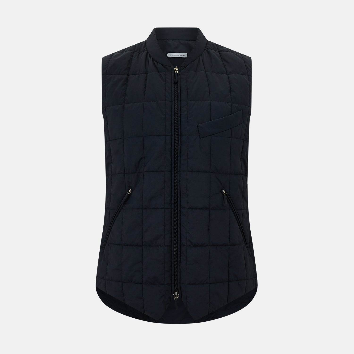 Navy Quilted Gilet