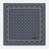 Navy Floral Tile and Paisley Silk Pocket Square
